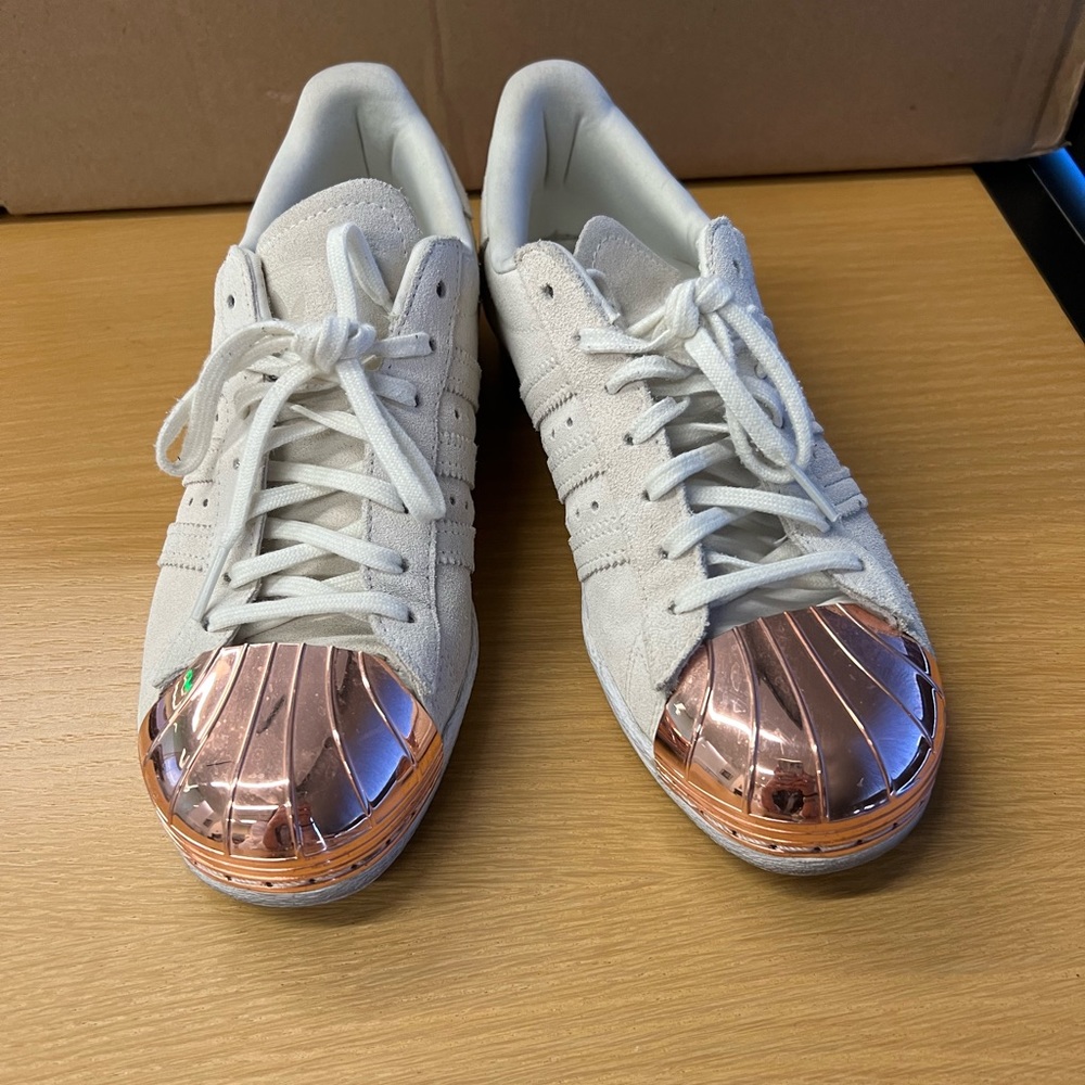 Adidas Superstar US sz 7 but Superstars run large. Used.